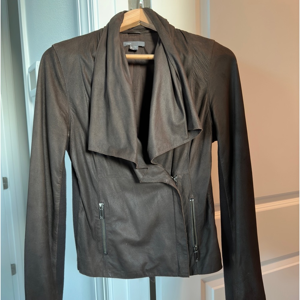 012. Vince leather jacket